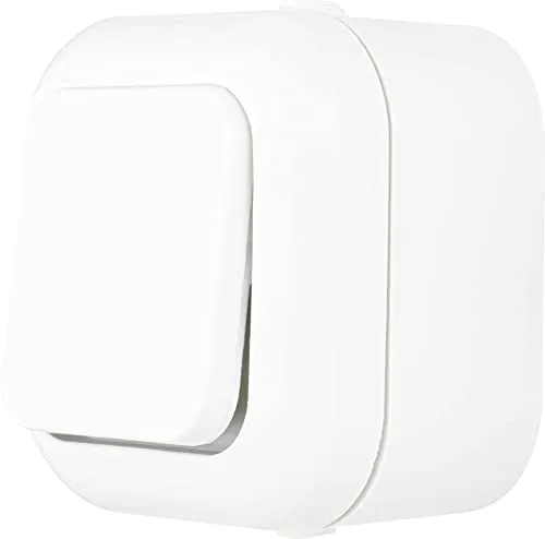 REV 005406 Atlantik, Ausschalter - Wechselschalter Feuchtraum IP44, Aufputz, Weiss Schalter