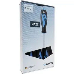 Witte 653865 Schraubendreher-Set, 5 Stück, Mehrfarbig - Schraubendreher-Set mit 5 robusten und flexiblen Werkzeugen, Made in Germany – ideal für präzise Arbeiten und vielseitige Anwendungen.