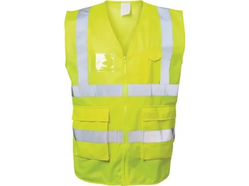 SAFESTYLE 23510-4 Warnweste ALBIN Größe XXL gelb EN ISO 20471 Kl.2/EN ISO 13688