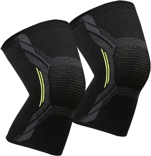 VITTO Kniebandage Männer/Damen - Bandage Knie zur Linderung von Knieschmerzen, Arthrose Knie, Meniskus (XL, 2er Pack)