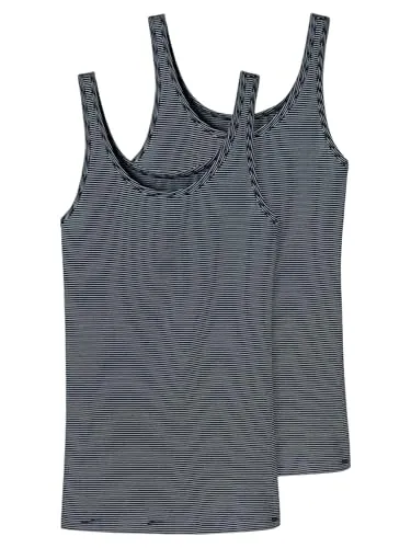 Schiesser Damen 2 Pack Trägertop - Modal Essentials Unterhemd - Unterwäsche, praktische Doppelpackung aus temperaturausgleichendem Material für optimalen Tragekomfort im Alltag.