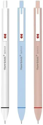 Paper Mate Gleiten Einziehbar G610 Gel Stylo 0.5mm Stifte Schwarz, Blau, Rot Ink