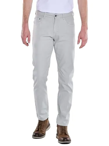 engbers Herren Herren 5-Pocket-Hose Regular, Silbergrau, 38263, Silbergrau in Größe 48