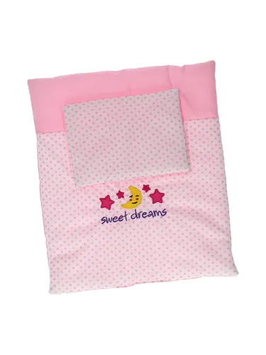Johntoy Baby-Rose Doll-Decke und Kissen Set