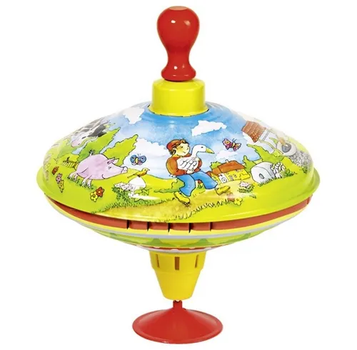 Goki Brummkreisel Hans im Glück (53056) - Der Goki Brummkreisel mit Holzgriff Hans im Glück (53056) sorgt für spannende Spielstunden. Ideal für Kinder, fördert die motorischen Fähigkeiten und bringt Freude ins Spielzimmer.