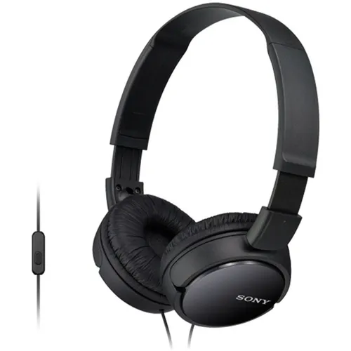 Sony MDR-ZX110APB Headset schwarz mit 3,5 mm Klinkenstecker in schwarz von Sony