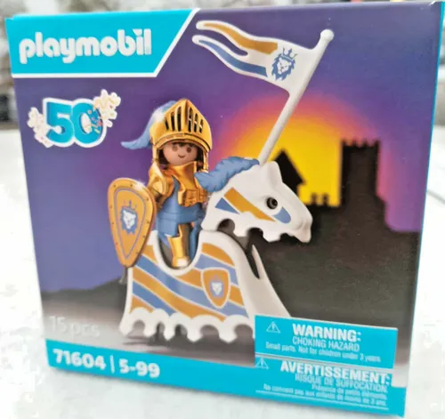 PLAYMOBIL 50 Jahre 71604 Jubiläums-Ritter - Hochwertiges Spielfiguren-Set für Kinder ab 5 Jahren, robust und leicht zu reinigen