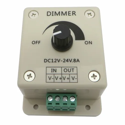LED Dimmer 12V 24V DC 8A Helligkeitsregler Streifen LED-Streifen PWM Regler