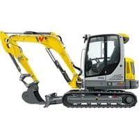 SUPER Wacker Neuson ET65 Kettenbagger Modellfahrzeug - Detailgetreues Modell im Maßstab 1:50, ideal für kreative Spielstunden ab 36 Monaten. Robuste Bauweise in gelb/grau für langanhaltenden Spielspaß.