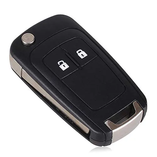 Kelay 2 Tasten Autoschlüssel Gehäuse Fernbedienung Ersatz kompatibel für Opel Buick Astra Insignia Vectra Chevrolet Cruze Aveo Spark Captiva Orlando black-1pcs