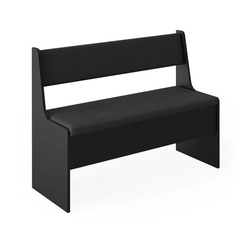 Vicco Sitzbank Roman, Schwarz, 106.6 x 41.5 cm in schwarz von Vicco