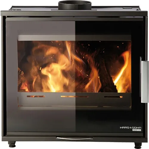 HAAS+SOHN Kamineinsatz Kaminofen LEVI perl-schwarz 8 kW