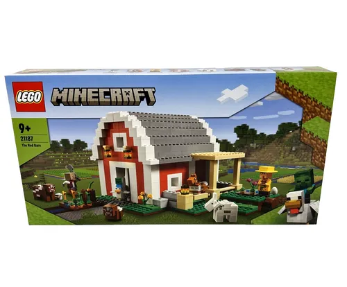 LEGO Minecraft 21187 - Die rote Scheune - LEGO Set für kreative Bauabenteuer, ideal für Minecraft-Fans ab 9 Jahren mit einzigartiger Spielumgebung und detailreicher Gestaltung.
