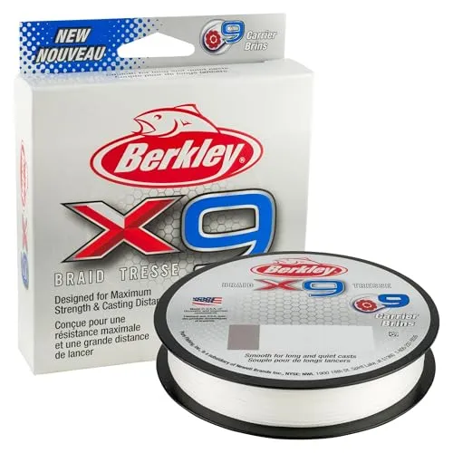 Berkley X9 Geflochtene Schnur, Weiß Crystal von Berkley