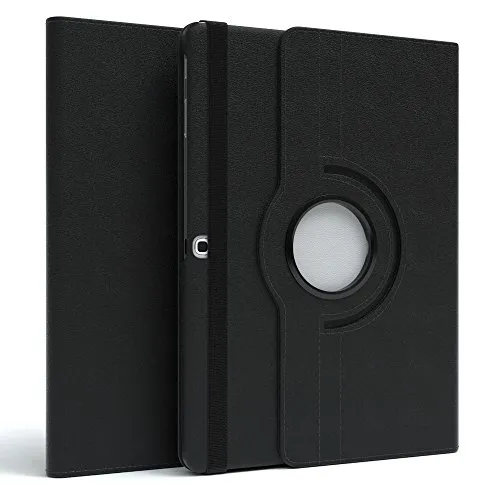 Tablet Hülle kompatibel mit Samsung Galaxy Note Pro 12.2, 360° Standfunktion I Schutzhülle mit Sleep & Wake Funktion I Tablethülle, Case aus Kunstleder, von EAZY CASE, Schwarz