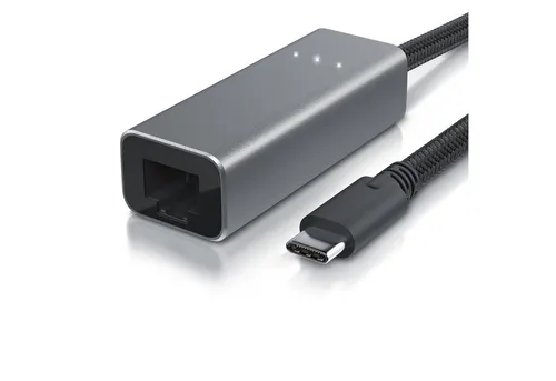 Primewire Netzwerk-Adapter USB Typ C, RJ-45 zu USB Typ C Stecker, RJ-45 Buchse, USB-C zu RJ45 Gigabit Netzwerkadapter, Externe Netzwerkkarte Konverter