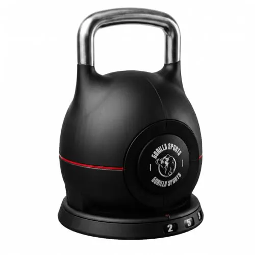 GORILLA SPORTS Kettlebell verstellbar 2 bis 20 kg