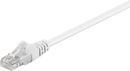 Goobay 68501 CAT 5e Patchkabel, U/UTP, Weiß, 1 m