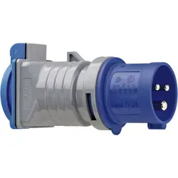 Brennenstuhl CEE Adapter 240V 16A auf Schutzkontakt 3 polig grau blau