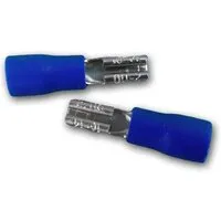 BLANKO 50er Set Flachsteckhülse Blau 28x08mm 15-25mm²