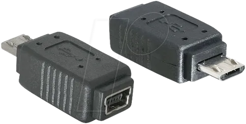 DELOCK 65063 - USB Micro B Stecker auf Mini USB Buchse