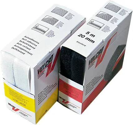 Produktbild Velcro Haken und Flausch, selbstklebend, schwarz, 5m