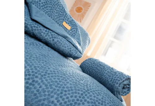 roba® Babybettwäsche Seashells 2-teilig, 80 x 80 cm - Hochwertige Bettwäsche aus Bio-Baumwolle, GOTS-zertifiziert, mit stilvollem Seashells-Design, ideal für Wiegen und Beistellbetten – pflegeleicht und gemütlich für einen erholsamen Schlaf.
