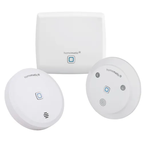 Homematic IP Set Wasseralarm | HmIP-Set-4 - Smart Home Starter-Set für frühzeitige Wasserleck-Erkennung, schützt vor kostspieligen Wasserschäden.