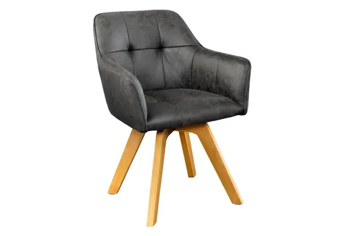 riess-ambiente Esszimmerstuhl LOFT antik grau/natur von Riess-Ambiente