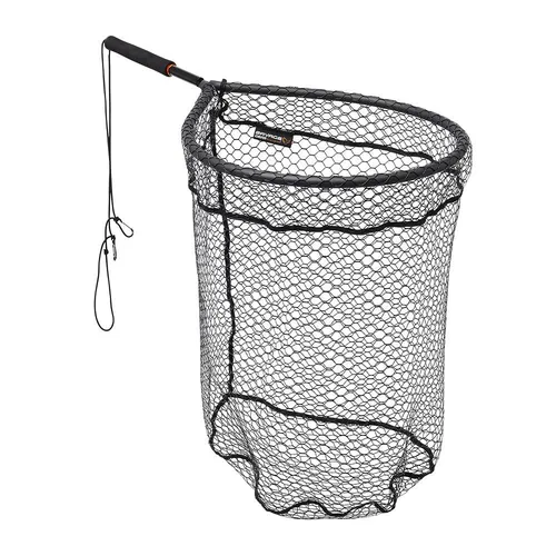SAVAGE GEAR Pro Finezze Kescher mit Waage L 10kg - Fischschonender Kescher für Süßwasserangeln, mit einer Netzgröße von 50x55x45 cm und einer praktischen Waage bis 10 kg – ideal für den sicheren Fang.