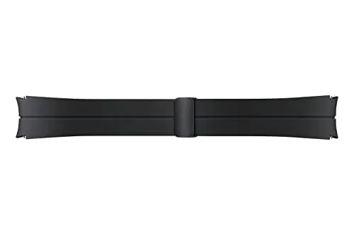 Samsung D-Buckle Sport Band (20 mm, M), Schwarz - Smartwatches Armband aus schweißresistentem Fluorelastomer, individuell einstellbar für optimalen Tragekomfort und einfache Montage an Galaxy Watch 4/5.
