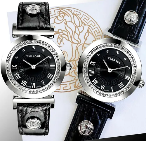 Versace Vanity Lady Damenuhr P5Q99D009S009 - Luxus-Armbanduhr für Damen mit Saphirglas und Quarzwerk. Handgefertigt in der Schweiz, kombiniert sie stilvolles Design mit höchster Qualität.