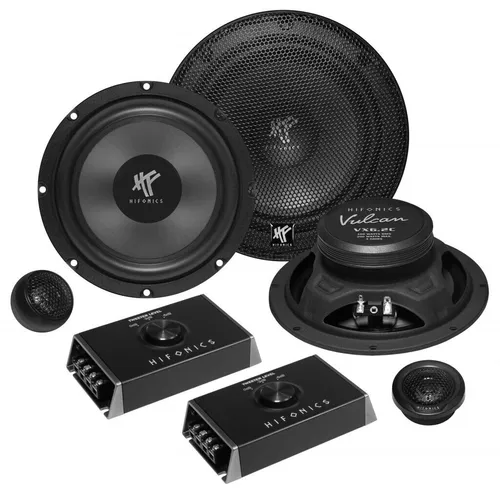 Hifonics VX6.2C - 2-Wege-Komponenten-Lautsprechersystem - Car-HiFi-Lautsprecher mit 165 mm Tiefmitteltöner und 25 mm Neodym-Hochtöner für kraftvollen Sound und klare Höhen. Hohe Belastbarkeit von 100 Watt RMS und Überlastschutz für lange Lebensdauer.