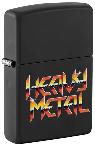 Zippo Benzin-Feuerzeug Heavy Metal Design - Modernes Feuerzeug im Heavy Metal Design, unbefüllt und ideal für Sammler oder als Geschenk.