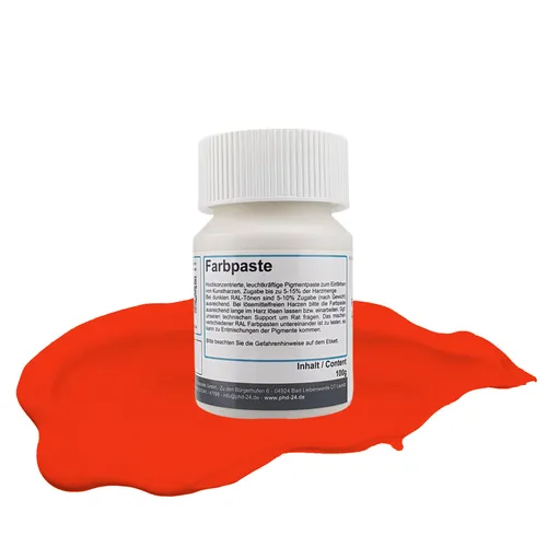 100g Farbpaste reinorange Farbpigment Harz Einfärben Farbe Gießharz Konzentrat