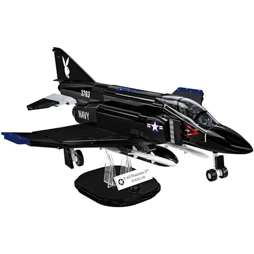 COBI Armed Forces 5899 - F-4S Phantom II Black Bunny Bausatz - Baukästen & Bausteine, 608 hochwertige Klemmbausteine für den legendären Überschall-Mehrzweckjäger im Maßstab 1:48 mit beweglichen Querrudern und aufklappbarer Kabine.