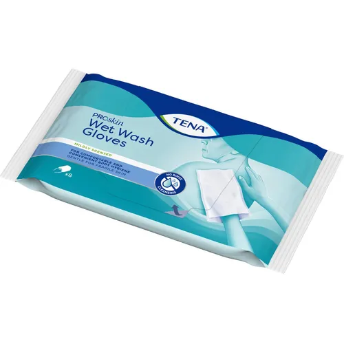 Tena Wet Wash Glove parfümiert 15x23 cm blau - OVP vom med.Fachhändler