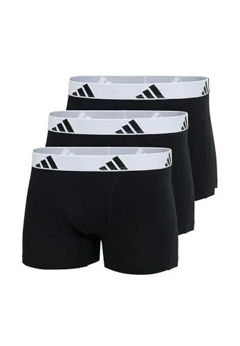 adidas Active Flex Cotton Unterhose Herren - 3er-Pack in black-white, Größe L FS 2025 - Kleidung: 3er-Pack Boxer aus innovativem Real Cool Cotton-Material für schnellere Feuchtigkeitsverdunstung und optimalen Tragekomfort.