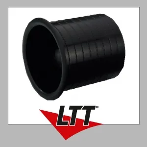 Monacor MBR-100 - Bassreflexrohr aus schwarzem Kunststoff, ideal für Subwoofer mit Soft-Kante und 77 cm2 SV