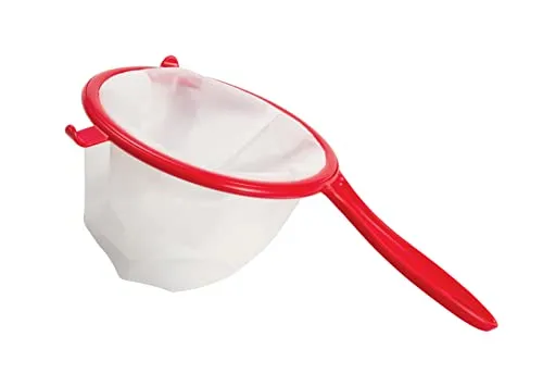 Tescoma Feinmaschiges Abtropfsieb PRESTO ø 17 cm, Rot