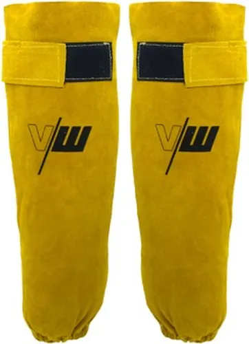 VECTOR WELDING Schweißer Armspritzschutz Schweißerärmel Armstulpe Schweißerschutz Leder