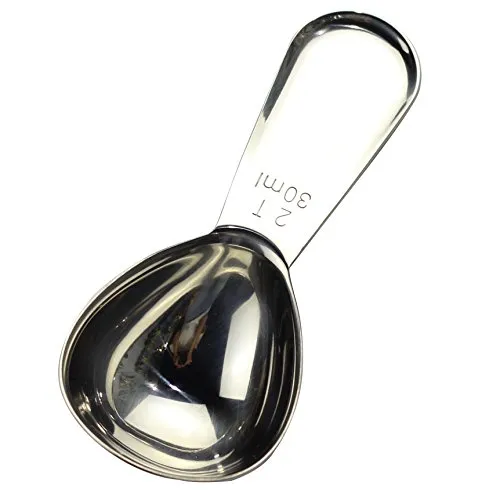 CoaGu Messlöffel, Kaffeelöffel, kurzer Griff, 18/8 Edelstahl, Esslöffel, exakte Packung (2 Esslöffel - 30 ml)