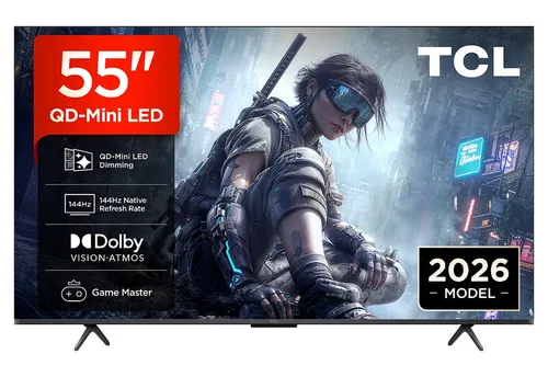 TCL 55T8D 55 Zoll QLED-Fernseher mit QD-Mini-LED-Dimming