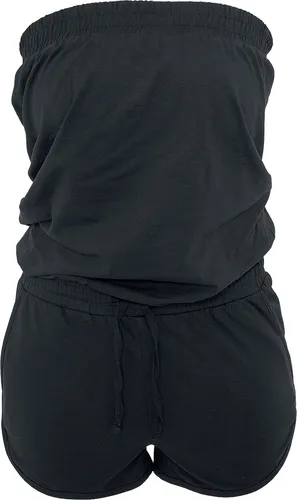 Urban Classics Ladies Hot Jumpsuit Schwarz Grau, Größe M - Sonstige Hosen - Bequemer Stretch-Jumpsuit mit Tunnelzug in der Taille für einen perfekten Sitz und urbanen Look, ideal für moderne Streetwear.