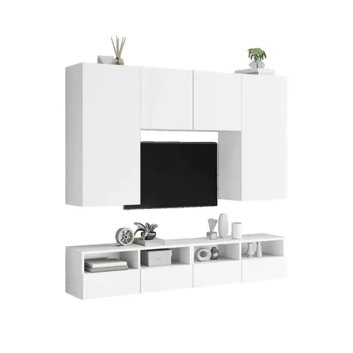 vidaXL TV-Wandschrank Weiß 100x30x30 cm