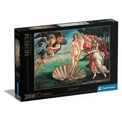 Clementoni 32572 - Museum Collection Puzzle Birth of Venus, 2000 Teile für Erwachsene, umweltfreundlich und ideal für Kunstliebhaber