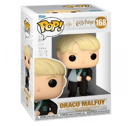 Funko POP! Movies: Harry Potter Prisoner of Azkaban - Draco Malfoy mit Broken Arm, 9,5 cm Vinyl-Sammelfigur für Sammler und perfekte Geschenkidee für Harry Potter Fans