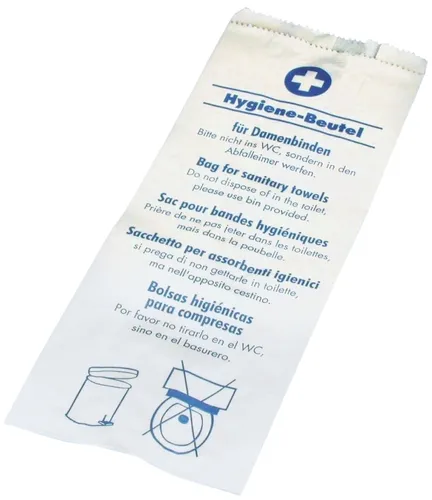 PAPSTAR Papier Hygienebeutel bedruckt weiß 200 Stück von PAPSTAR