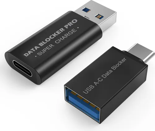 USB-C Datenblocker & USB Datenblocker [2 Stücks] – USB zu USB-C/USB-C zu USB