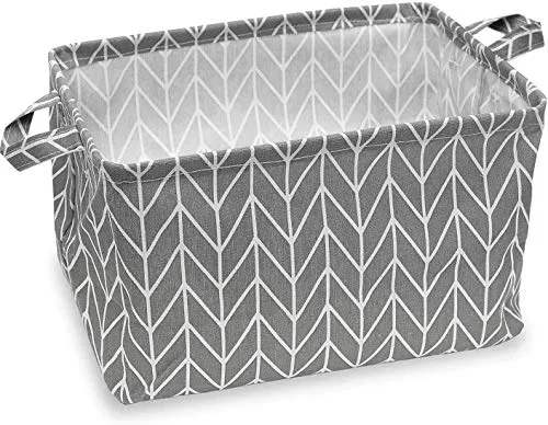 Feluna Klappbarer Aufbewahrungskorb aus Leinen Klappbox Spielzeug-Box Organisations-Körbchen Badezimmer-Korb Aufbewahrungsbox (Klappbox aus Leinen)